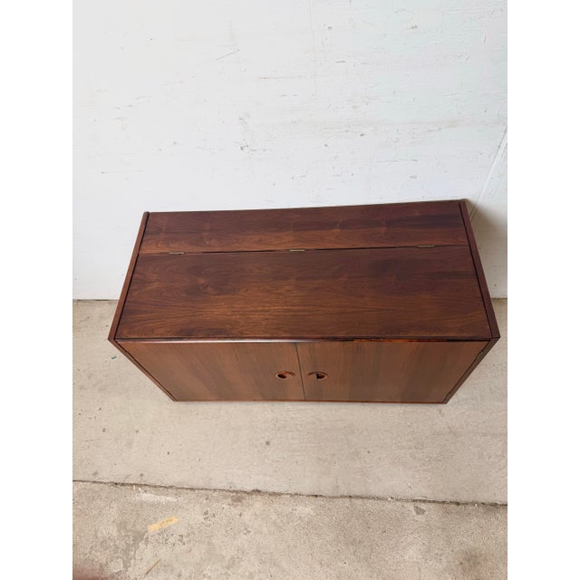 Vintage Rud Thygesen & Johnny Sørensen for Hg Furniture Brazilian Rosewood Hg Systemi Three-Bay Modular Wall Unit, Denmark 1960s For Sale - Image 11 of 18