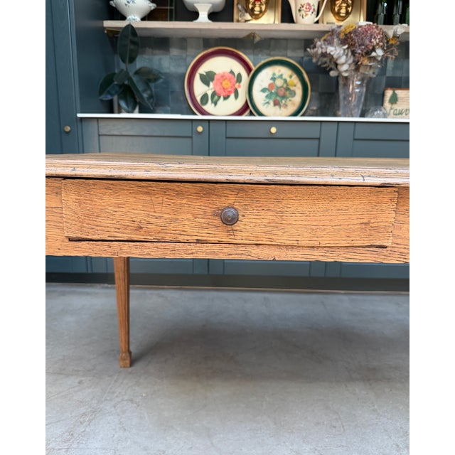 Vintage Farmhouse Table in Oak, 1940s For Sale - Image 3 of 14