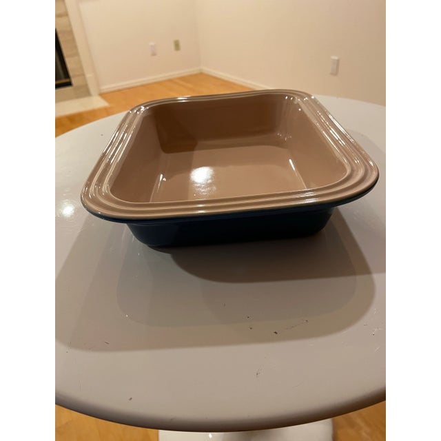2000 - 2009 Vintage Le Creuset Cobalt Blue Baking Dish For Sale - Image 5 of 8