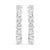 Immerse yourself in the radiance of these 14K white gold hoop earrings, where elegance meets modern technology. Rhodium-...