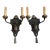 1920s Regency Style Iron Sconces -a Pair For Sale