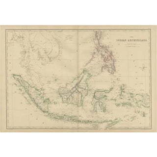 Antique Map of the East Indies by W. G. Blackie, 1859 For Sale