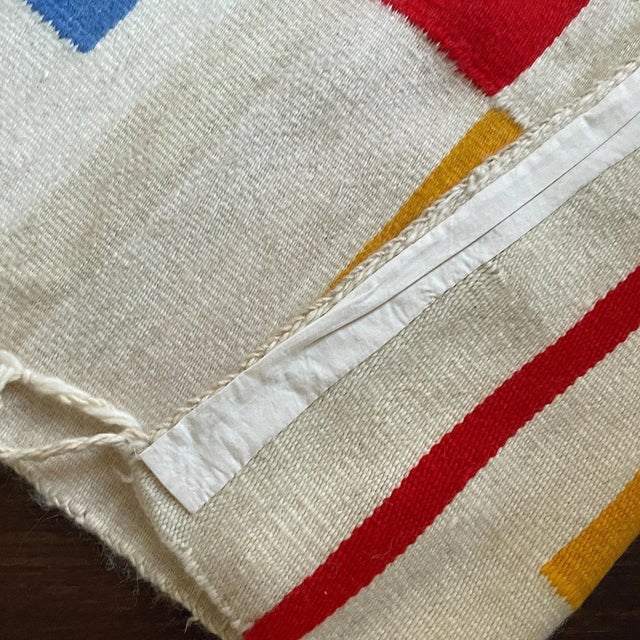 Vintage Gerald Johnson Hand Loomed Handmade Rug For Sale - Image 4 of 6