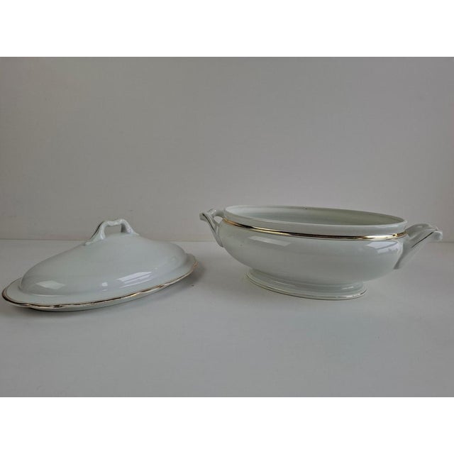Art Deco Porcelain Soup Tureen by Duchcov Eduard Eichler, Czechoslovak, 1930s For Sale - Image 11 of 18