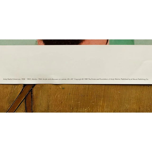 Andy Warhol The Andy Warhol Foundation Lithograph After Andy Warhol "Marilyn" For Sale - Image 4 of 10
