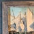 Original Vintage Sail Boats in Harbor Seascape Painting For Sale - Image 4 of 7