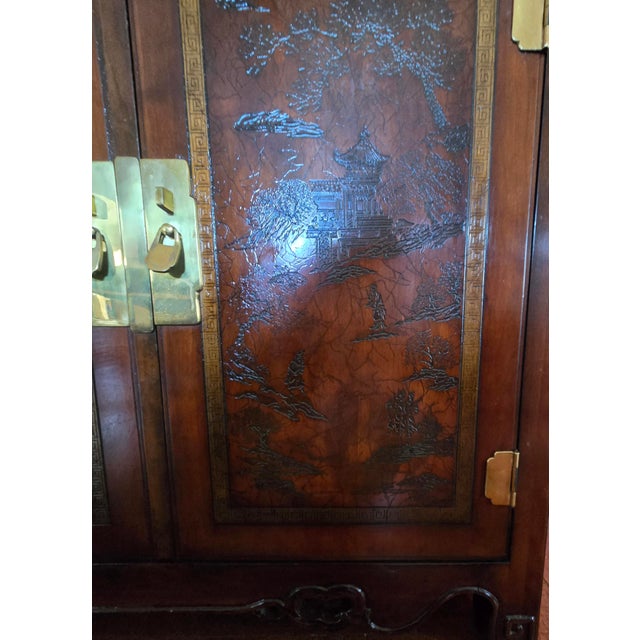 Ming Treasures Vintage Credenza For Sale - Image 9 of 15