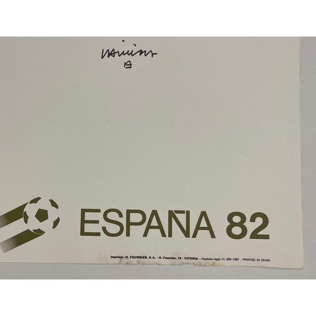 Bilbao World Cup Poster after E. Chillida For Sale - Image 4 of 5