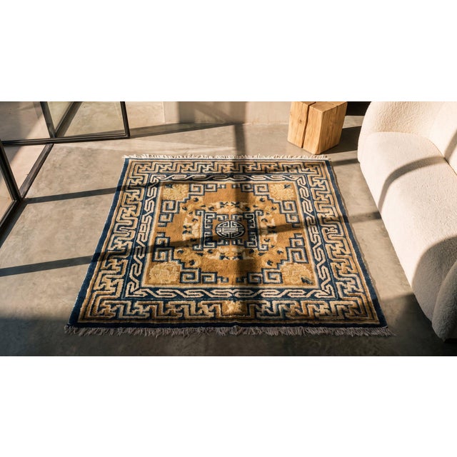 Textile Antique Chinese - Ningxia Rug For Sale - Image 7 of 9