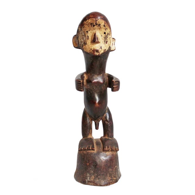 Early 20th Century Early 20th Century Vintage Carved Wood Igbo Figure For Sale - Image 5 of 5