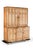 A large Victorian House keepers cupboard, with an arrangement of two tall cupboards with three cupboards beneath. All...