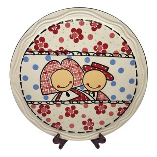 Ceramic Plate from Poterie Beck, Alsace, France, 2010s For Sale