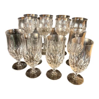Vintage Lead Crystal Stemware Set - Set of 12 For Sale