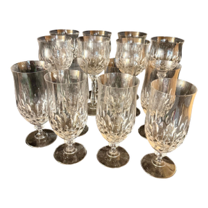 Vintage Lead Crystal Stemware Set - Set of 12