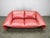 Italian Red Leather Sofa by Divanotti, Postmodern, 1990s For Sale - Image 16 of 18