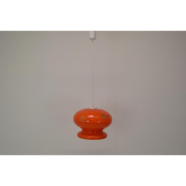Mid-Century Glass Pendant attributed to Stepan Tabery, 1960s For Sale - Image 4 of 15