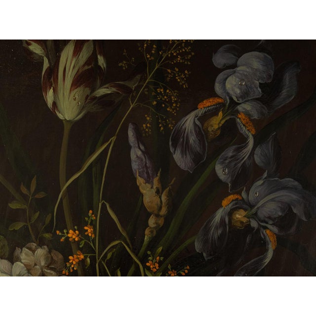 Oskar Denner, Floral Still Life, Oil on Panel For Sale - Image 3 of 7