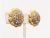 Gemstone Vintage 1960s Signed Hattie Carnegie Pave Flower Clip Earrings - 2 Pieces For Sale - Image 7 of 9