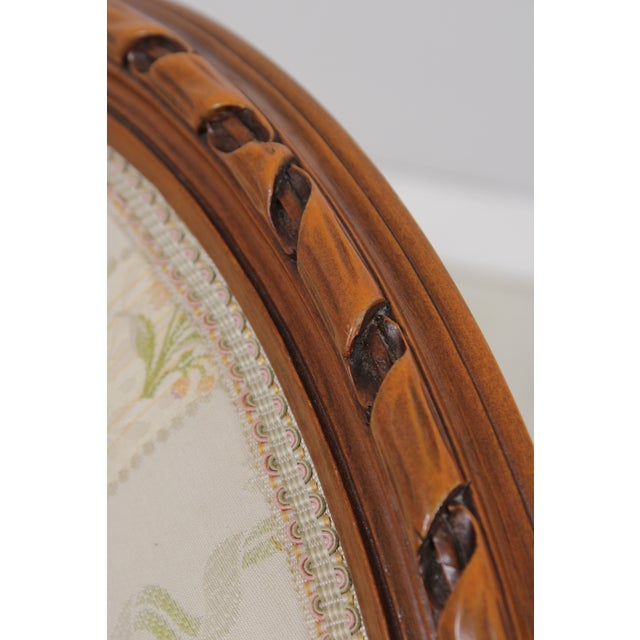 Set of 8 French Louis XIV Style Upholstered Dining Room Chairs For Sale - Image 15 of 18