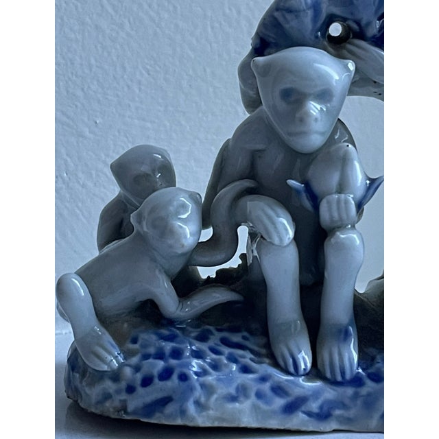 19th Century Japanese Porcelain Monkey Family For Sale - Image 9 of 12