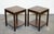 Lovely Exquisite pair Of Bevan Funnell Military Campaign Side End Lamp Tables. A very well-made and high-quality pair of...