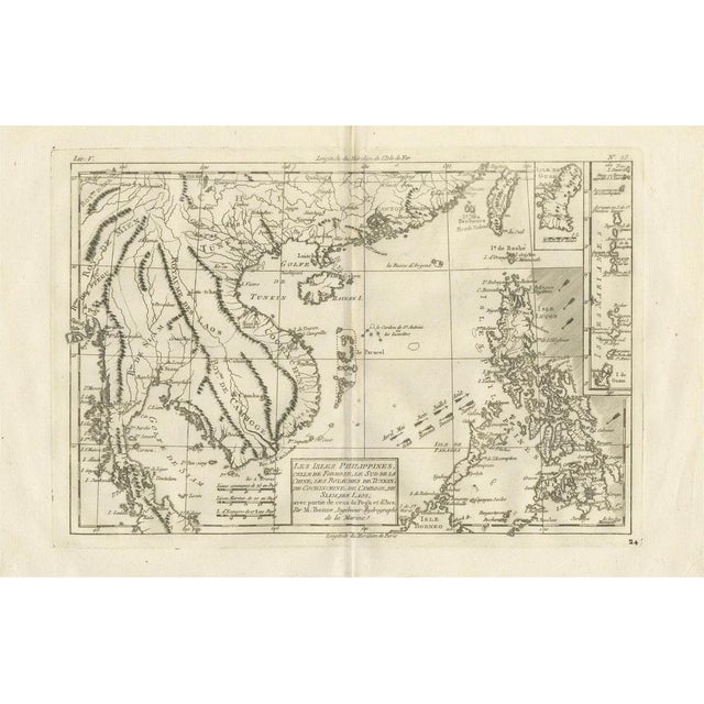 Antique Map of Indo-China, 1780s For Sale - Image 9 of 9