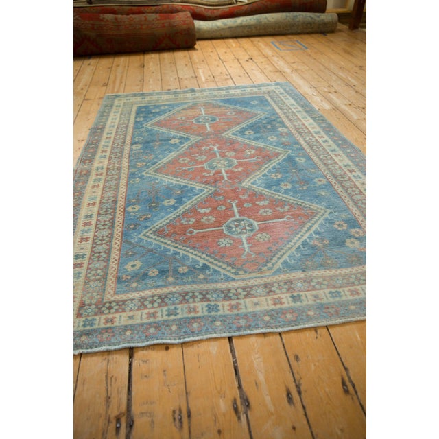 Traditional 1950s Vintage Caucasian Pomegranate Medallion Wool Carpet For Sale - Image 3 of 10