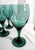 Green Vintage Libbey Glass Set of 6 Juniper Green Stemmed Glasses For Sale - Image 8 of 11