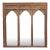 Finely Carved Square Triple Arched Mirror For Sale