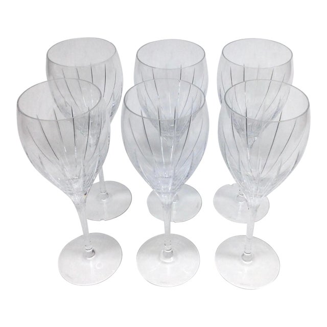 Vintage French Christofle Iriana Water Goblets For Sale