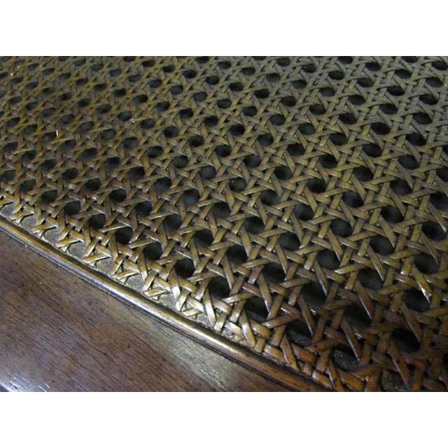 1990s Oval Oak Coffee Table With Center Glass Top For Sale - Image 6 of 8