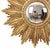 Vintage Sunburst Mirror in Gold Leaf Resin, 1960s For Sale - Image 4 of 18