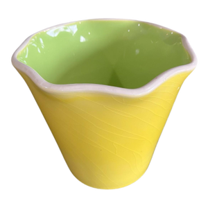 Vintage Portuguese Ceramic Cachepot