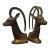 1960s Rosenthal Netter Brass Gazelle Vintage Bookends- a Pair For Sale
