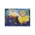 This vibrant artwork dynamically captures the essence of an abstract landscape inspired by african motifs. It features a...