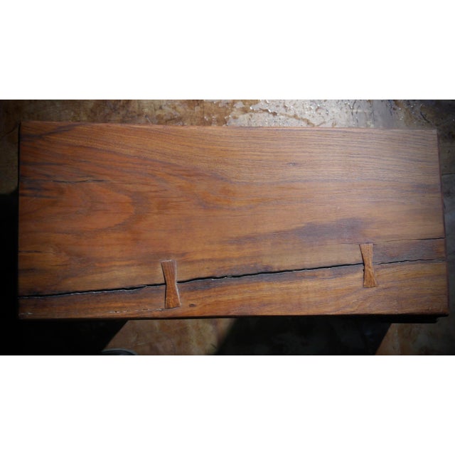Limed and Oiled Oak Stool by Fritz Baumann For Sale - Image 6 of 9