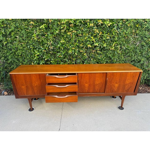 Mid-Century Modern Teak Sideboard Credenza For Sale - Image 12 of 15