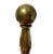 American Antique Federal Cannonball Solid Brass Fireplace Andirons & Damper Hook For Sale - Image 3 of 6