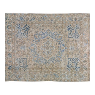 Vintage Mahal Hand Knotted Wool Rug, 9'7"x12'2" For Sale