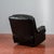 Reclining Black Leather Armchair For Sale - Image 16 of 18