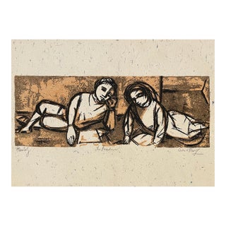 1964 Frank Kleinholz the Readers Color Serigraph For Sale