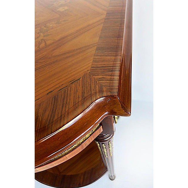 1990s Italian Inlaid Side Tables With Bronze Mounts by Marconi Arte, Pair For Sale - Image 16 of 18