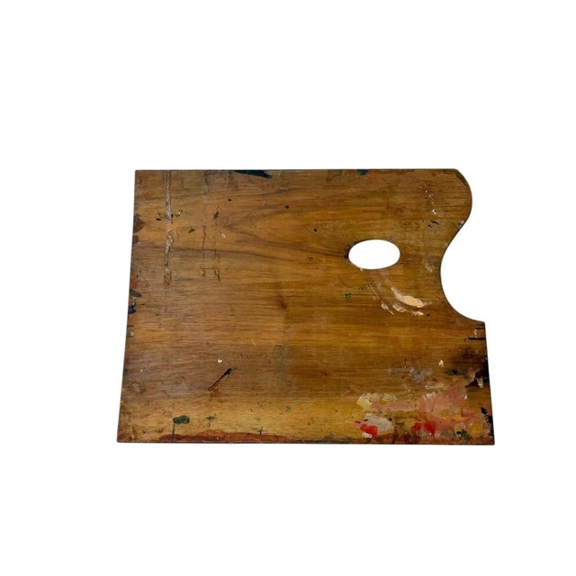 French Provincial Antique French Provincial Wood Painter’s Palette For Sale - Image 3 of 8