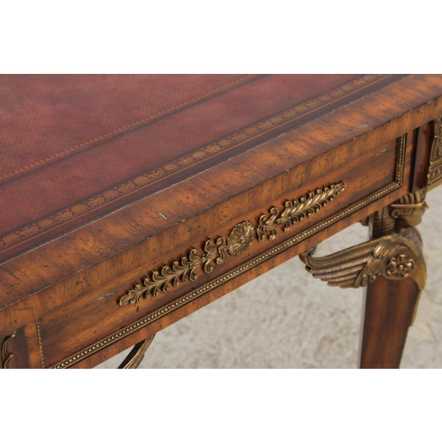 Maitland Smith French Empire Leather Top Desk For Sale - Image 15 of 18