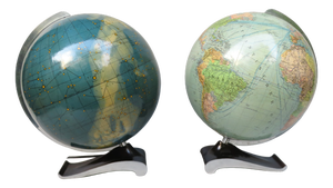 Globen Columbus Duo Earth Globe and Columbus Himmelsglobus, 1950s, Set of 2