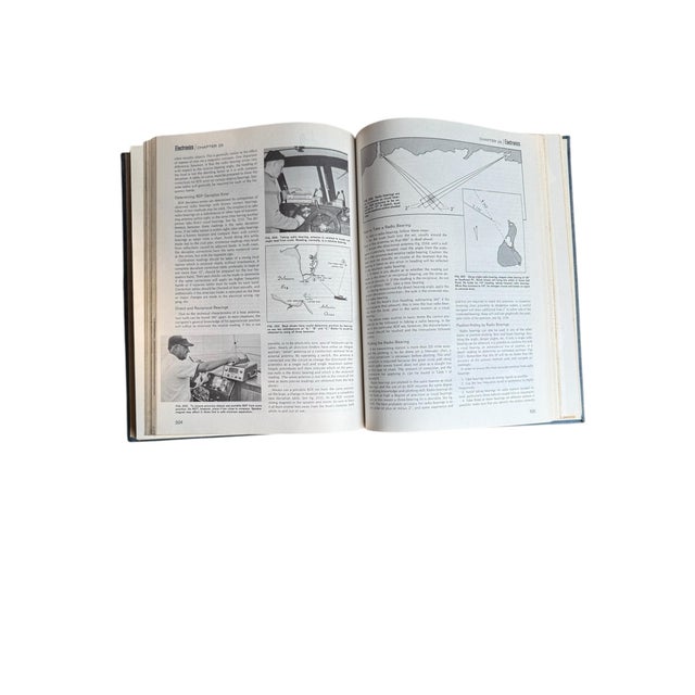 Paper 1971 Edition Piloting Seamanship and Small Boat Handling Maritime Blue Hardcover Reference Book For Sale - Image 7 of 12