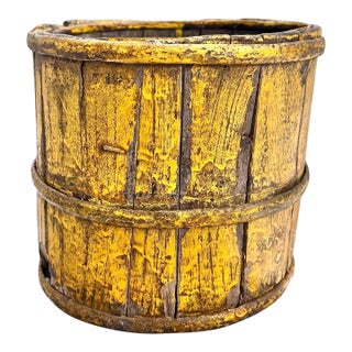 Antique Berry Bucket With Original Paint For Sale