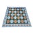 Handmade New Zealand Wool Dhurrie, Sky Blue, Beige and Green Swedish Tile Rug- 8'x10' For Sale