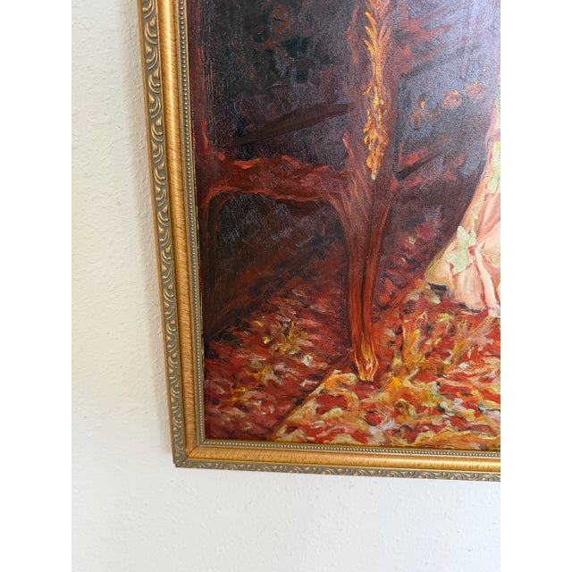 This refined oil painting is a contemporary work executed in a classic Old Master and Victorian revival style, depicting...