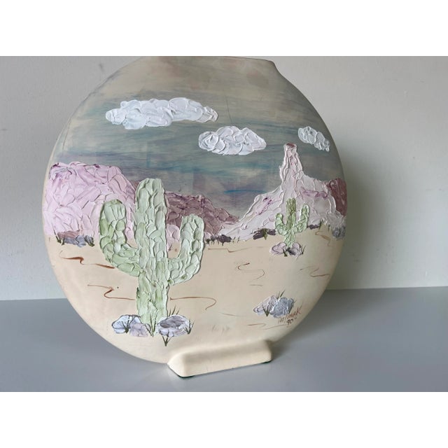 1990's Vintage Pat Novak Southwestern Art Pottery Vase For Sale In Miami - Image 6 of 11